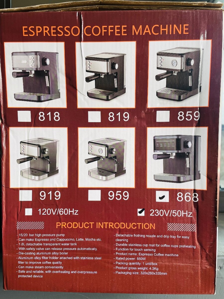 Espresso Maker 20 Bars