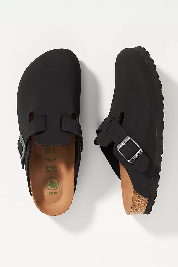 Mules Vegan en Cuir Noir