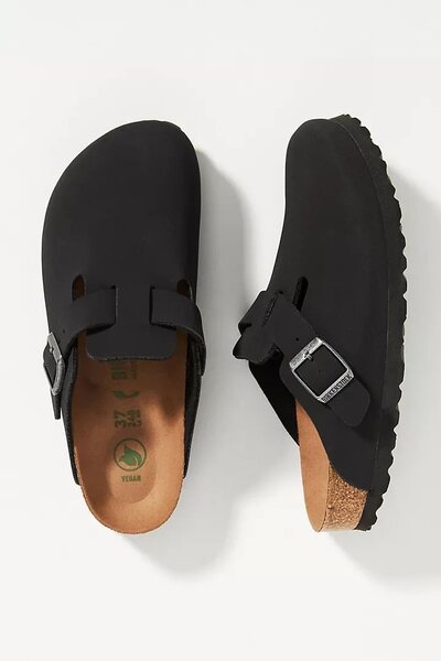 Mules Vegan en Cuir Noir