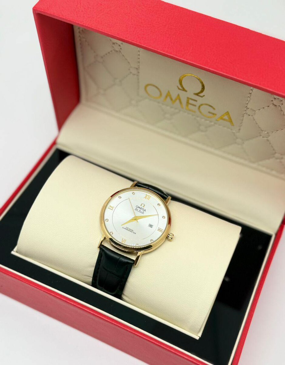 Montre Omega en cuir élégant