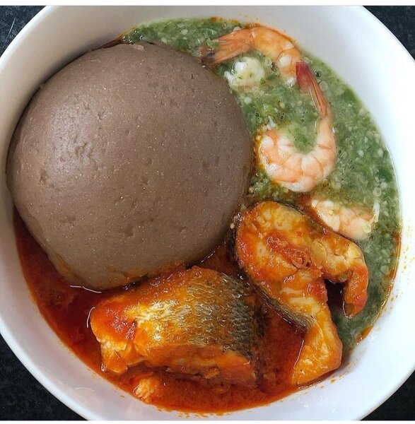 Délicieux repas épicé africain