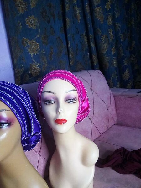 Pleated stone turban