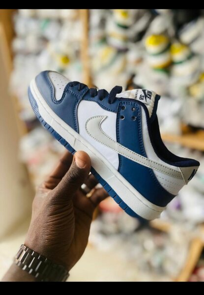 Baskets basses bleu-blanc