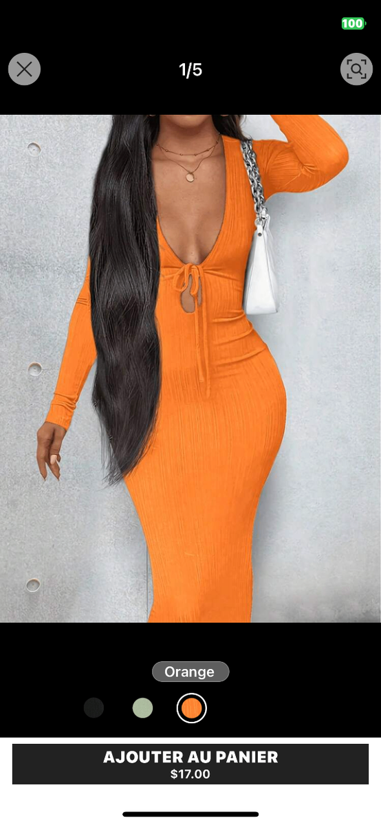 Robe Longue Échancrée Chic