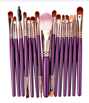 MAANGE 15pcs Professional Makeup Brushes Multifunctional Makeup Brush Set Blending Foundation Eyeshadow Eyeliner maquiagem