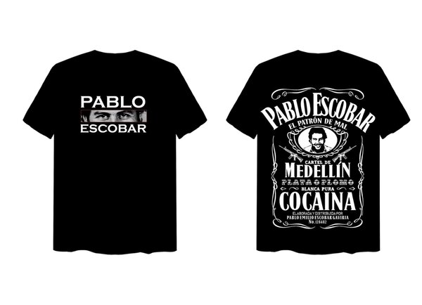 T-shirt Pablo Escobar Coton