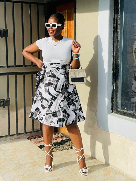 Wrap Ankara skirts