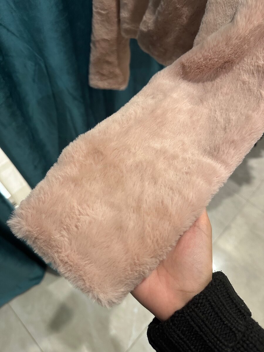 Pink fur jacket