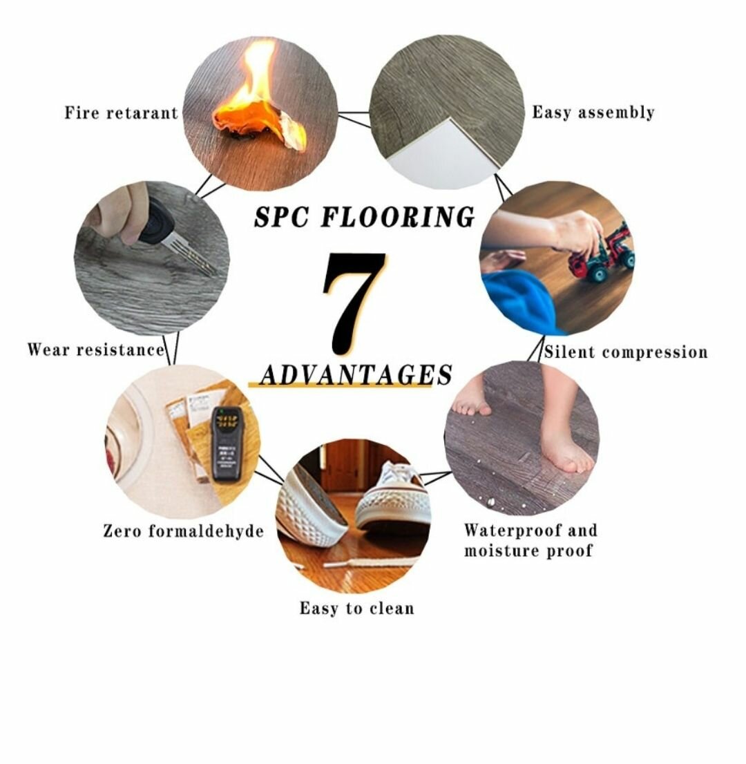 PVC WATERPROOF FLOORING SELF-ADHESIVE TILE