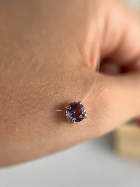 Collier avec améthyste violett