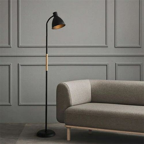 Lampadaire LED Noir Moderne, Décoration D'éclairage De Chamb