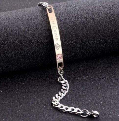 Bracelets Couple 'Her King & His Queen'