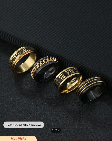 Rings available as seen 40 cedis each.