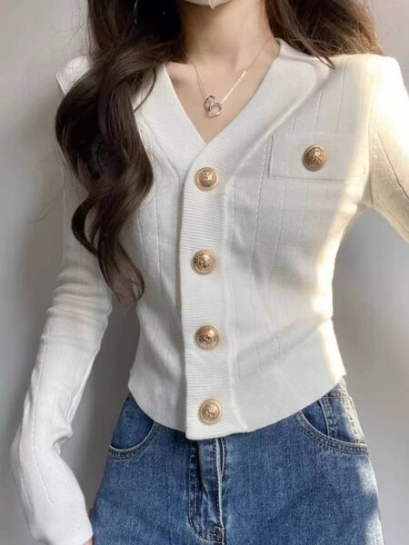 Стильный укороченный кардиган