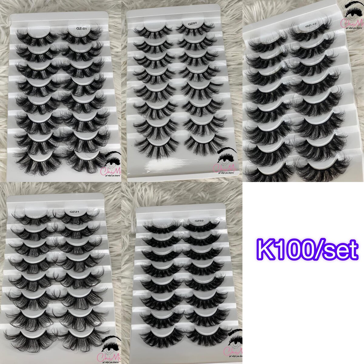 Lash extensions set