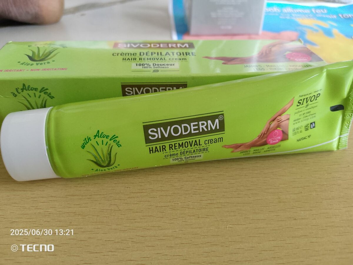 Crème dépilatoire Sivoderm