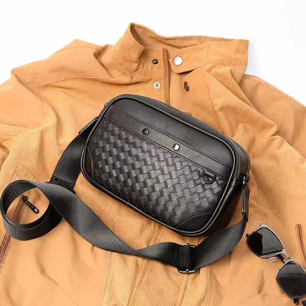 Sac bandoulière homme tressé