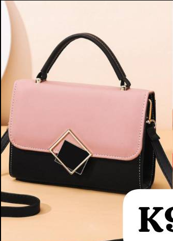 Black and pink bag