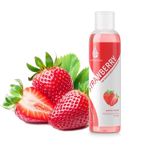 Lubrifiant à base d'eau aux fruits