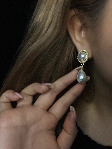 Набор золотых сережек