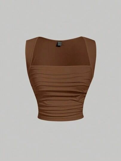 Top bustier plissé chic
