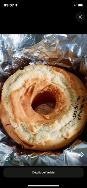 Gâteau Moelleux crémeux