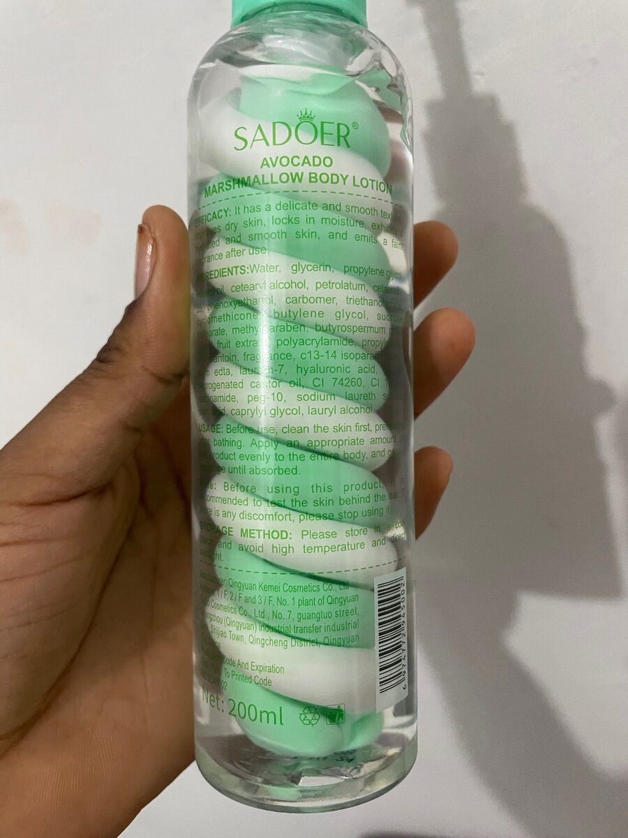 SADOER Lotion Avocat