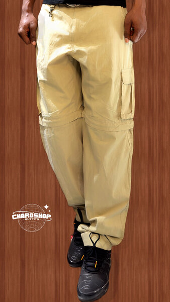 Pantalon cargo homme convertible