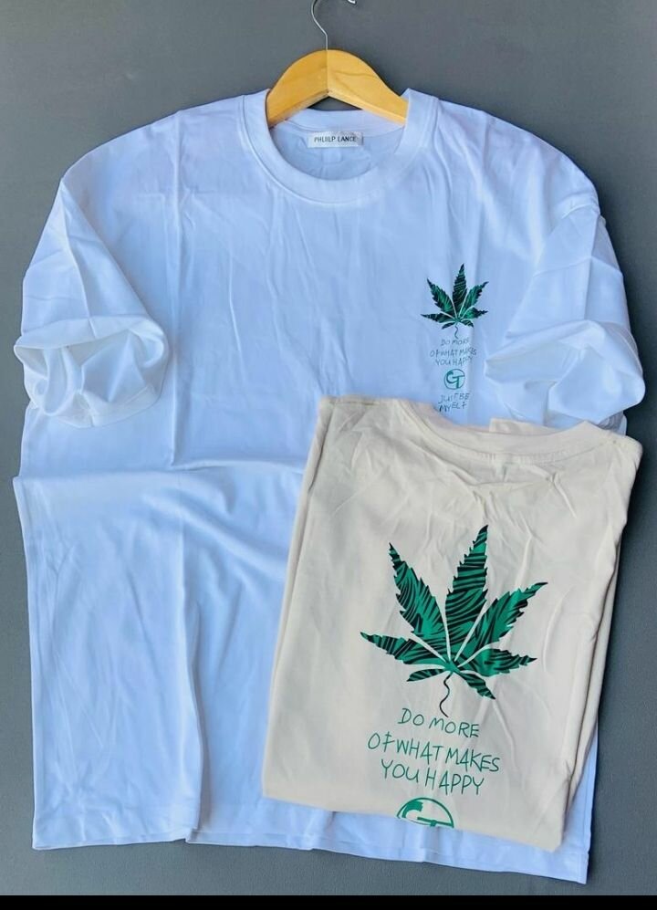 T-shirt imprimé cannabis