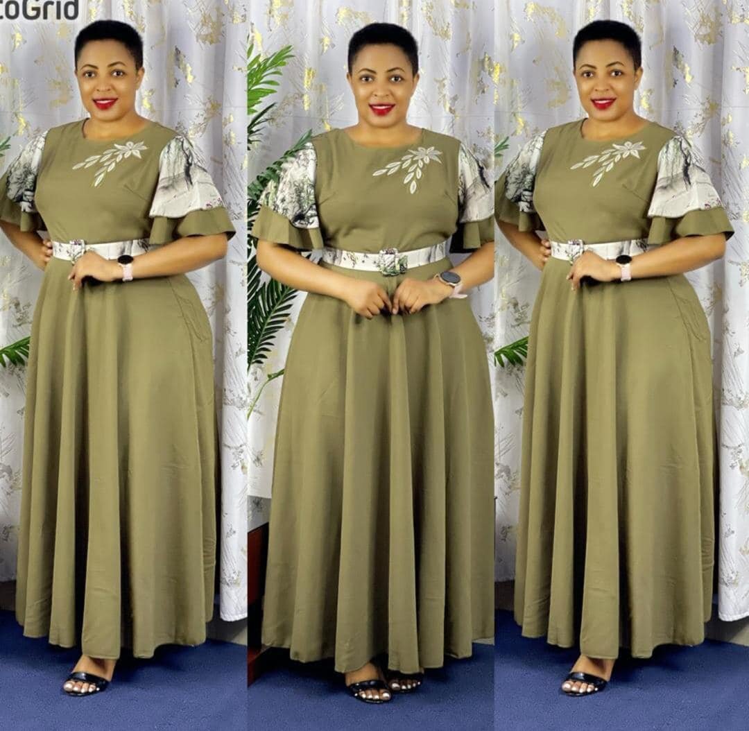 Women's Long Dress with Belt