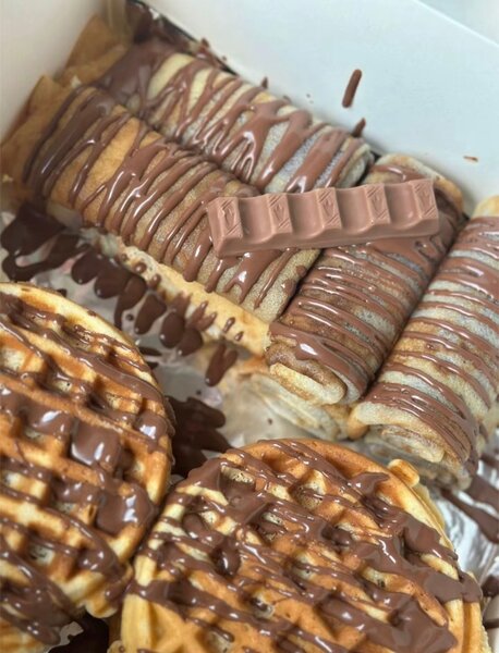 Gaufres chocolat luxueuses