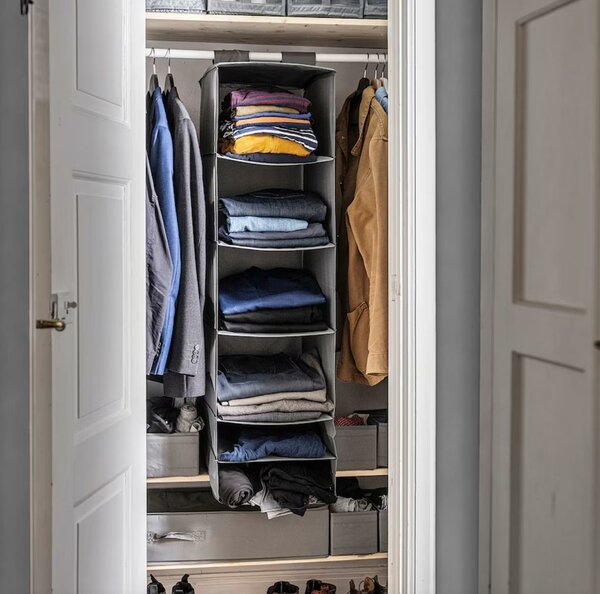 Étagère de penderie à suspendre, organisateur de vêtements