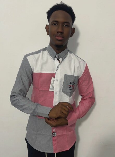 Chemise Colorblock Homme Élégante