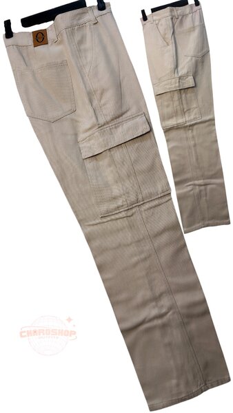 Pantalons cargo beige robustes