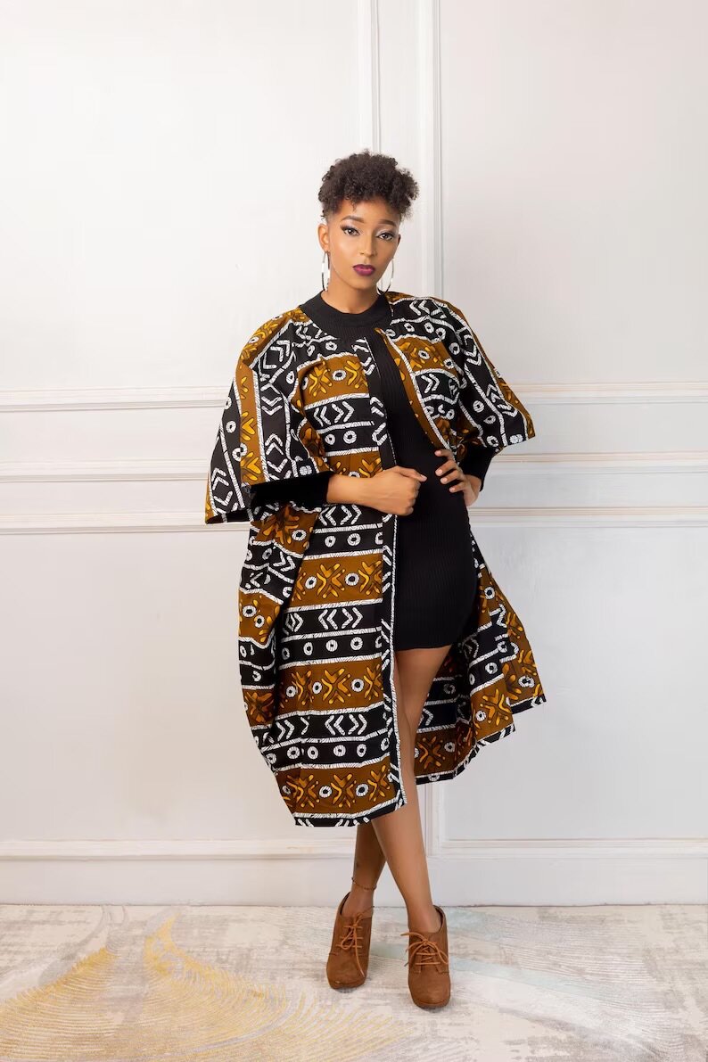 African print Kimono