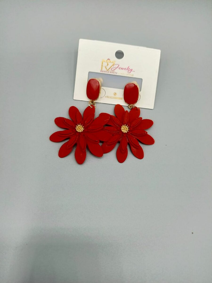Flower earrings