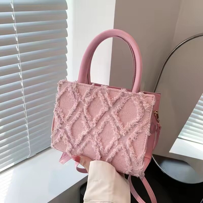 Sac à main en denim chic