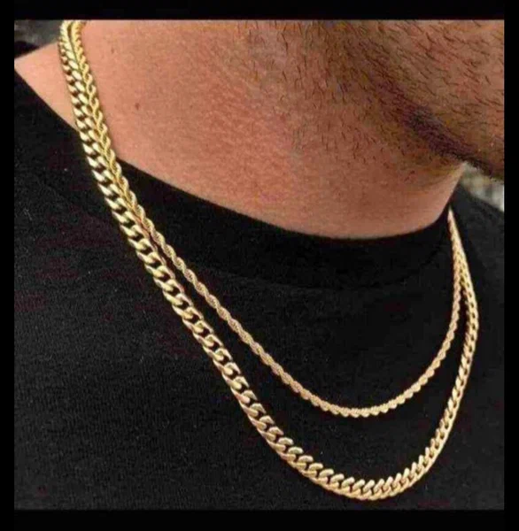 Collier et Bracelet en Or Homme