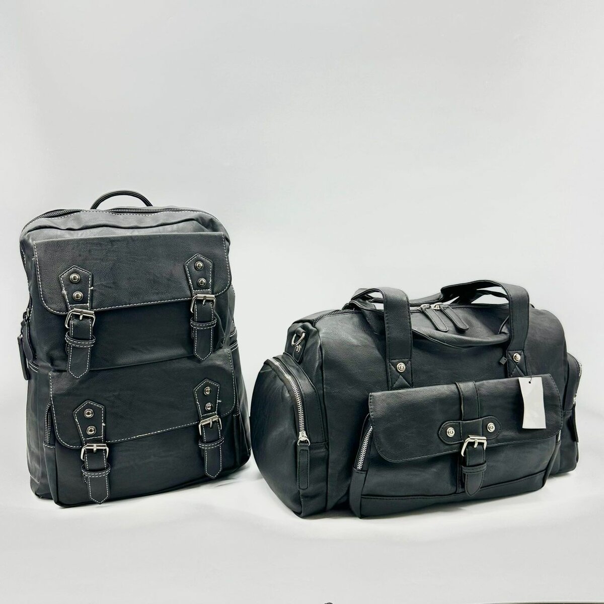 Solid leather bags combo