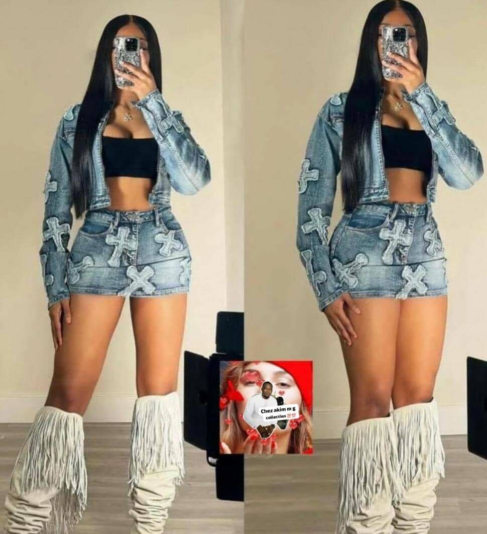 Joli ensemble en jeans