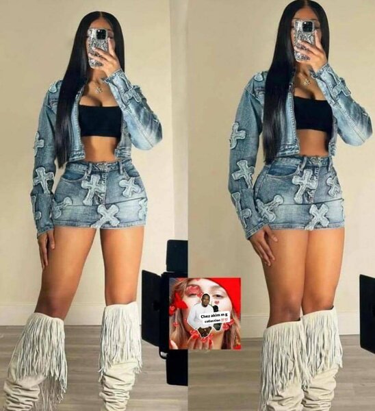 Joli ensemble en jeans