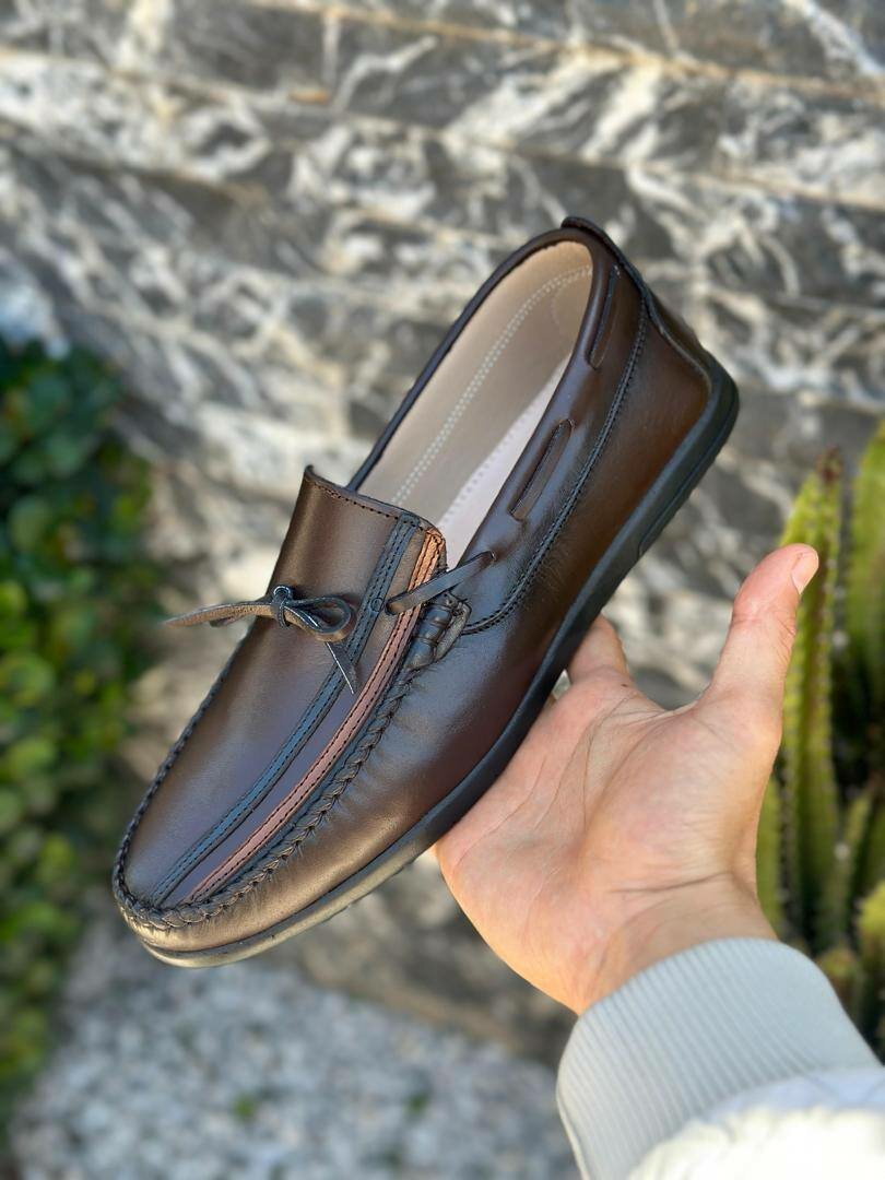 Mocassins en cuir pour hommes
