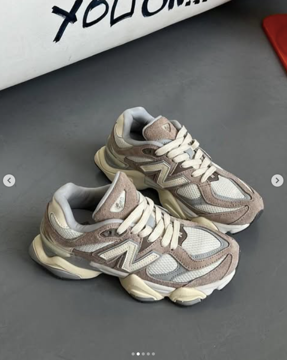 Кроссовки NEW BALANCE 9060 светло-коричневый,кремовый