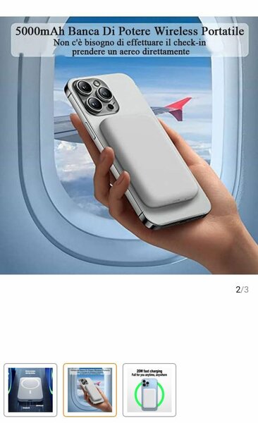 Batterie Externe Sans Fil 5000mAh