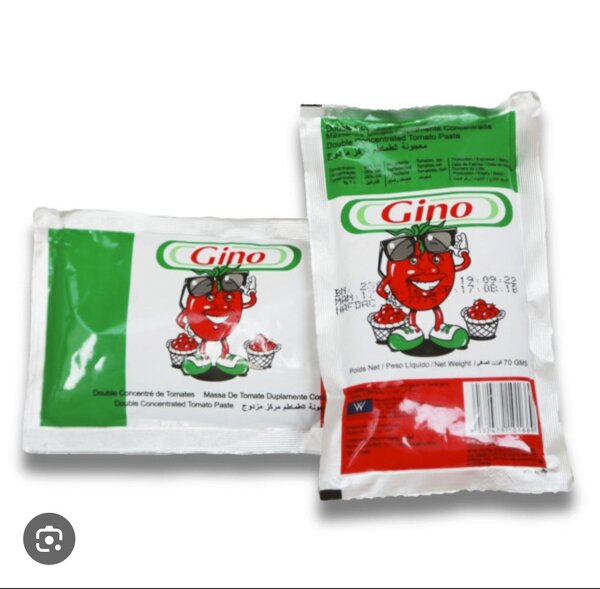 Tin tomatoes paste