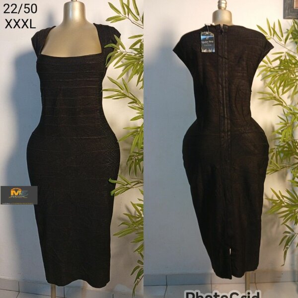 Robe Noire crayon XXXL