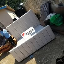 custom made bed with a high base