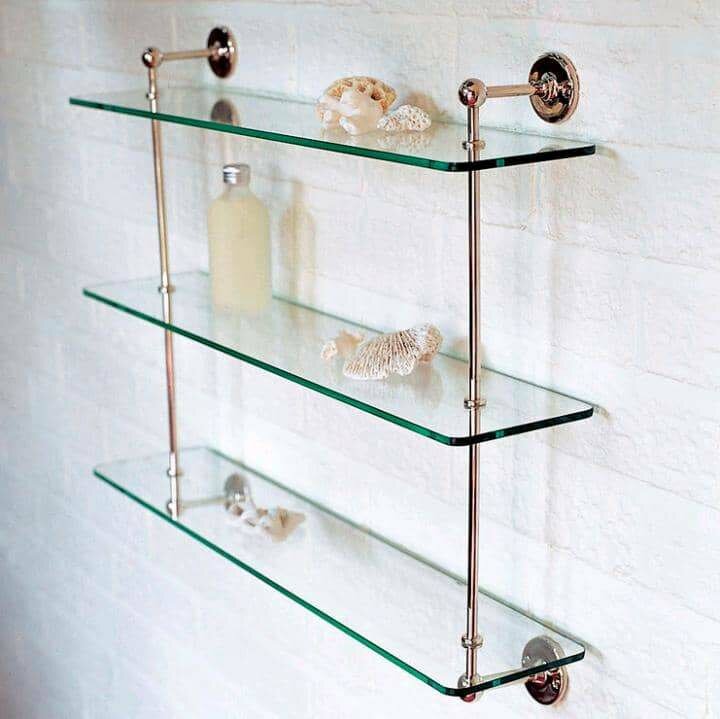 Étagère murale en verre moderne