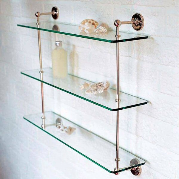 Étagère murale en verre moderne