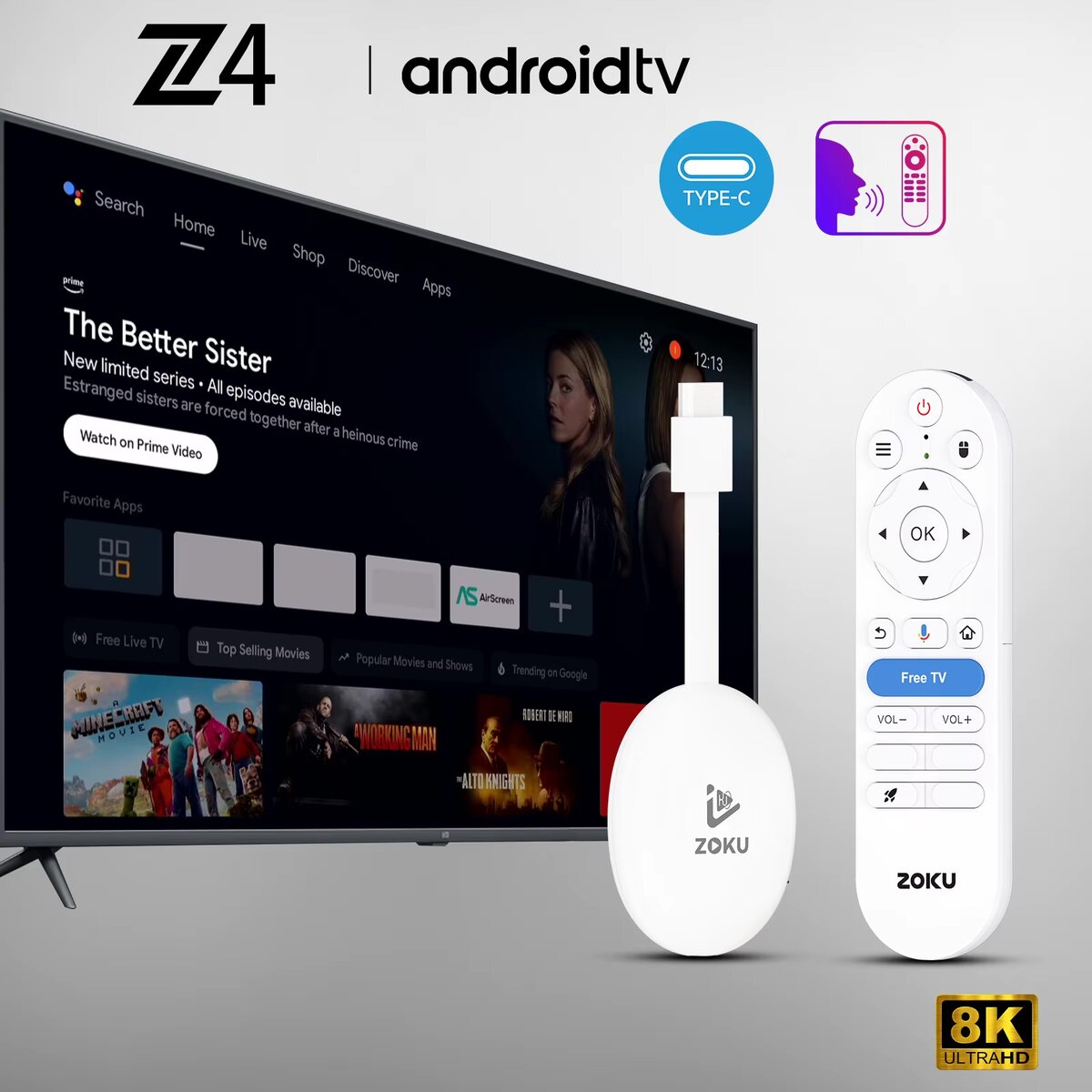 Box TV Android 8K Zoku
